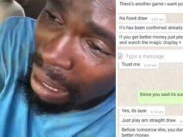 Man in tears after loosing People's ₵11,200 to Bet Company