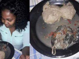 Sad Girl Cooks and Eats Rats on Christmas Day (Photos)