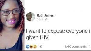 Beautiful Young lady Publish names of Men she "Used" and Infected with HIV/AIDS