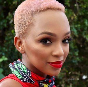 Lovely Photos of Nandi Madida Beautiful Pink Hair